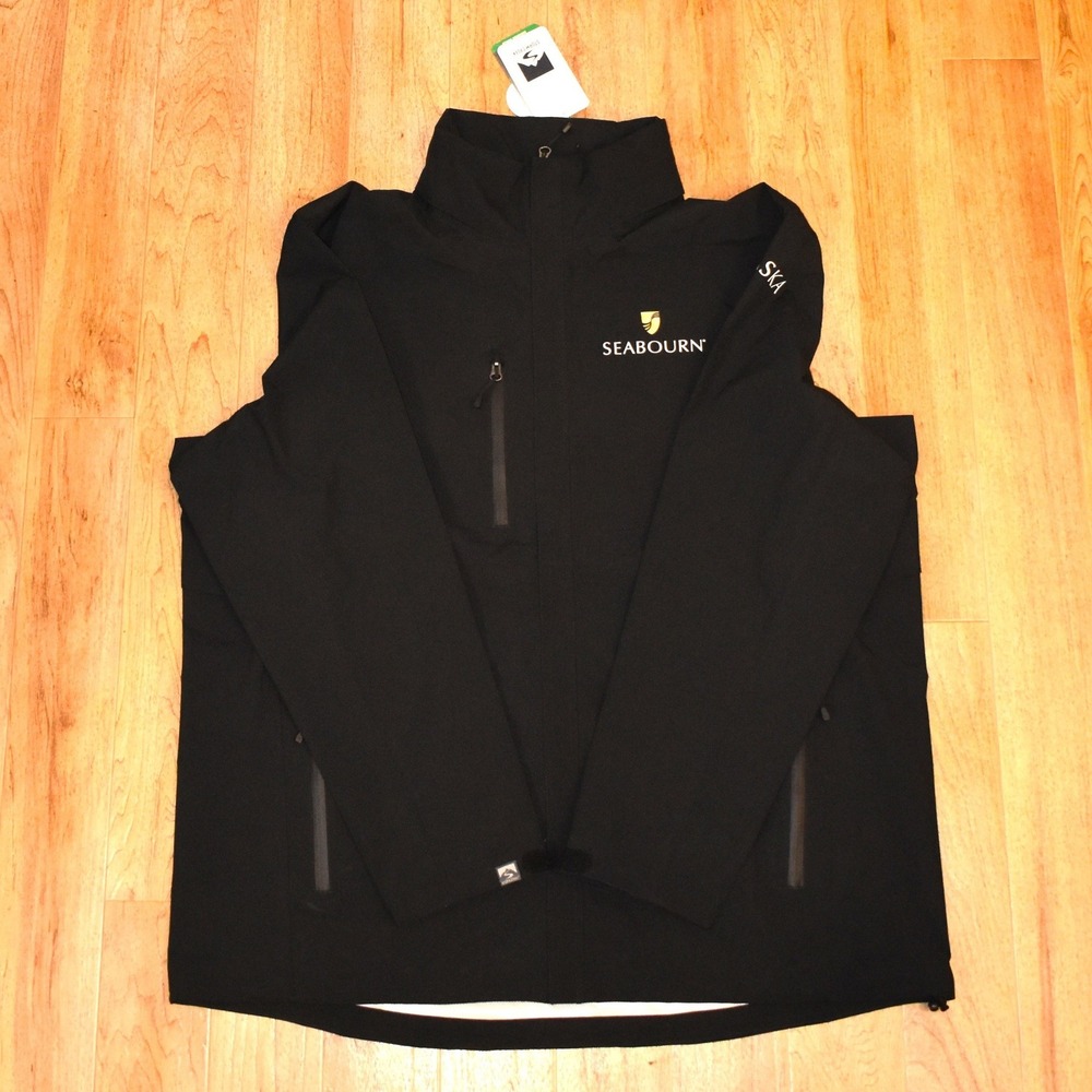 Storm Creek Explorer Rain Jacket Mens 2XL Black NEW Waterproof Seabourn Alaska
